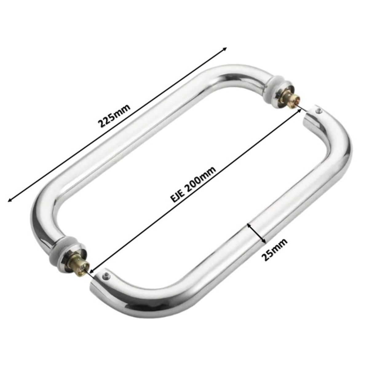 GREEN HOUSE - MANILLON - JALADOR - TIRADOR  - C -  ACERO INOXIDABLE 22 CM