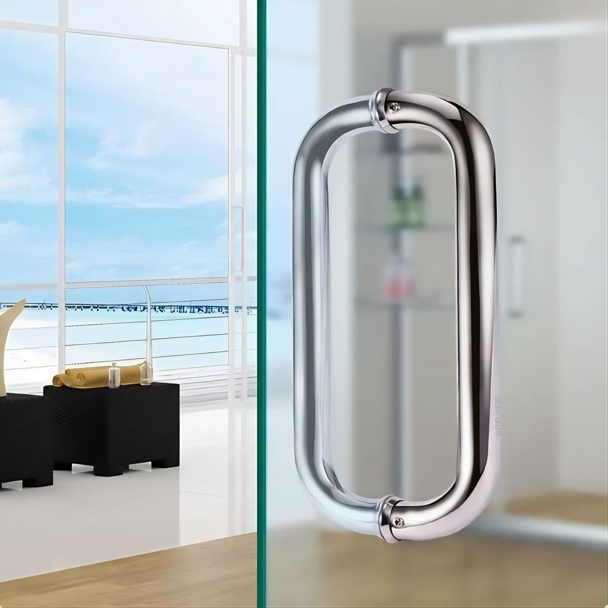 GREEN HOUSE - MANILLON - JALADOR - TIRADOR  - C -  ACERO INOXIDABLE 22 CM