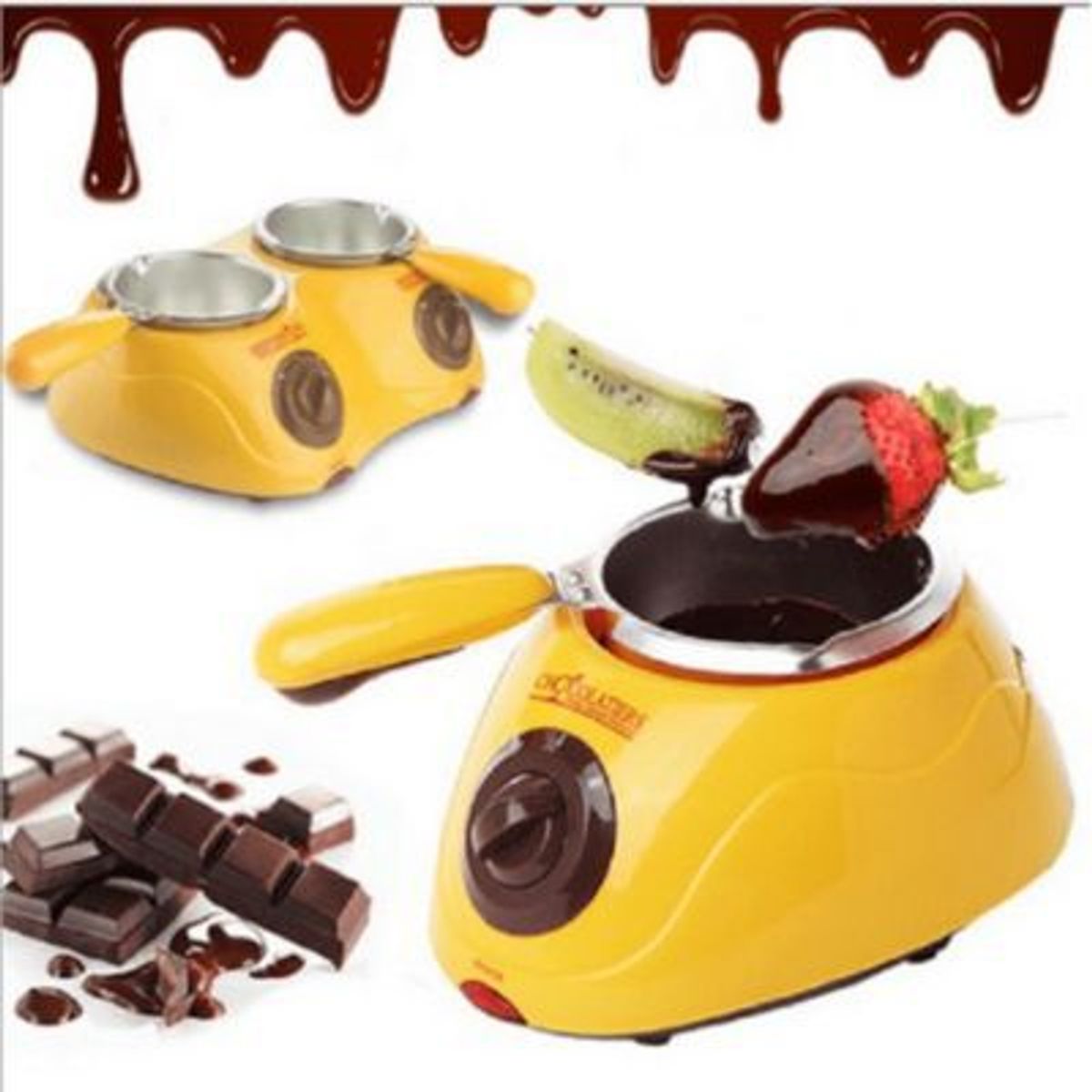 GENERICO - Olla Electrica para Derretir Chocolate Fondue Chocolatiere