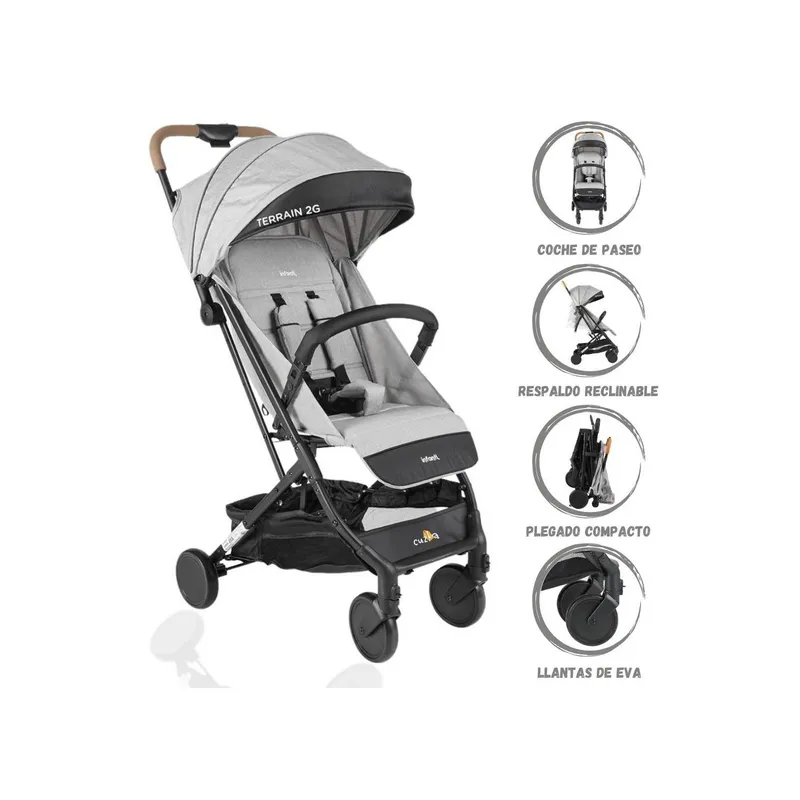 INFANTI - Coche de Paseo para Bebé «TERRAIN» Gray C628