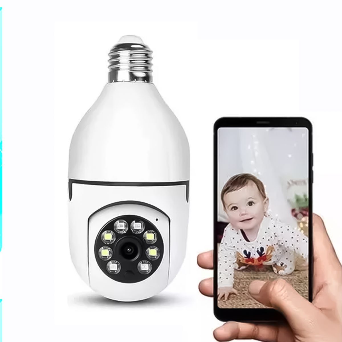 GENERICO - Foco Cámara IP Espia Vigila en Tiempo Real