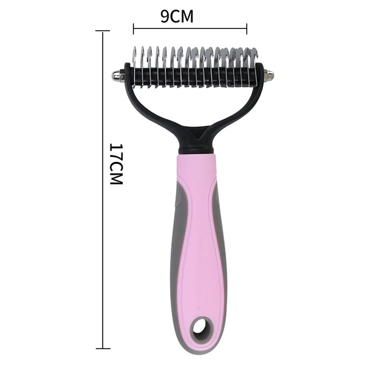 DENISASAA - Cepillo stripping para perros y gatos - Rosa