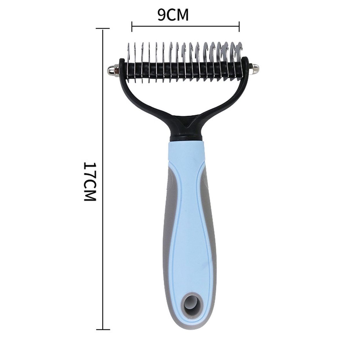 DENISASAA - Cepillo stripping para perros y gatos - Azul
