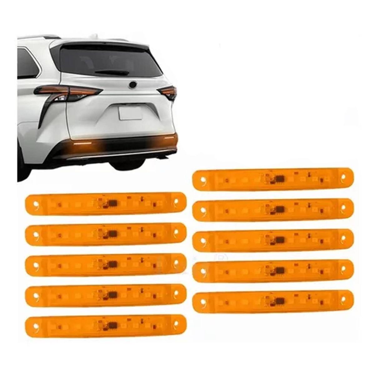 DENISASAA - Luces Laterales Posición Led Bi-volts Auto Camión-Amarillo