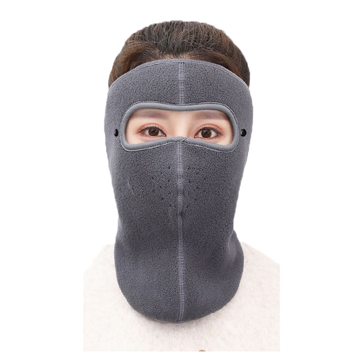 DENISASAA - Máscara Bicicleta Moto Máscara Cálida-Gris