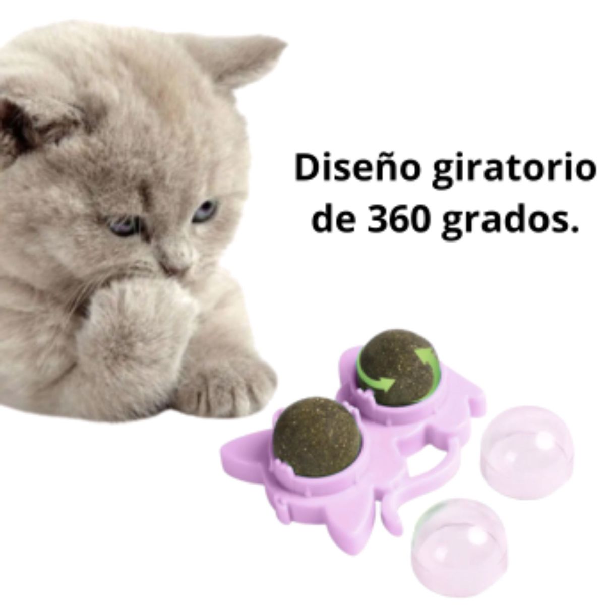 GENERICO - JUGUETE CATNIP KITTY BALL GATO ROSADO.