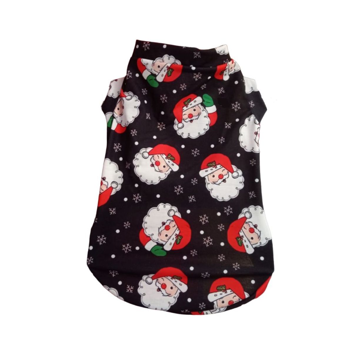 GENERICO - Polo navideño para mascotas perro gato Papa Noel Talla 4