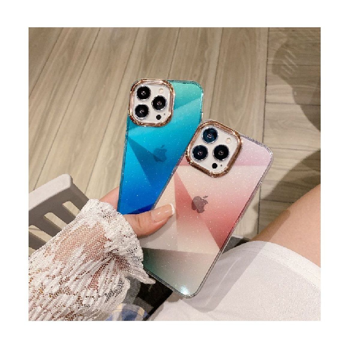 OTTOWARE - Case Gear 4 Tornasolado para Iphone 15 Plus