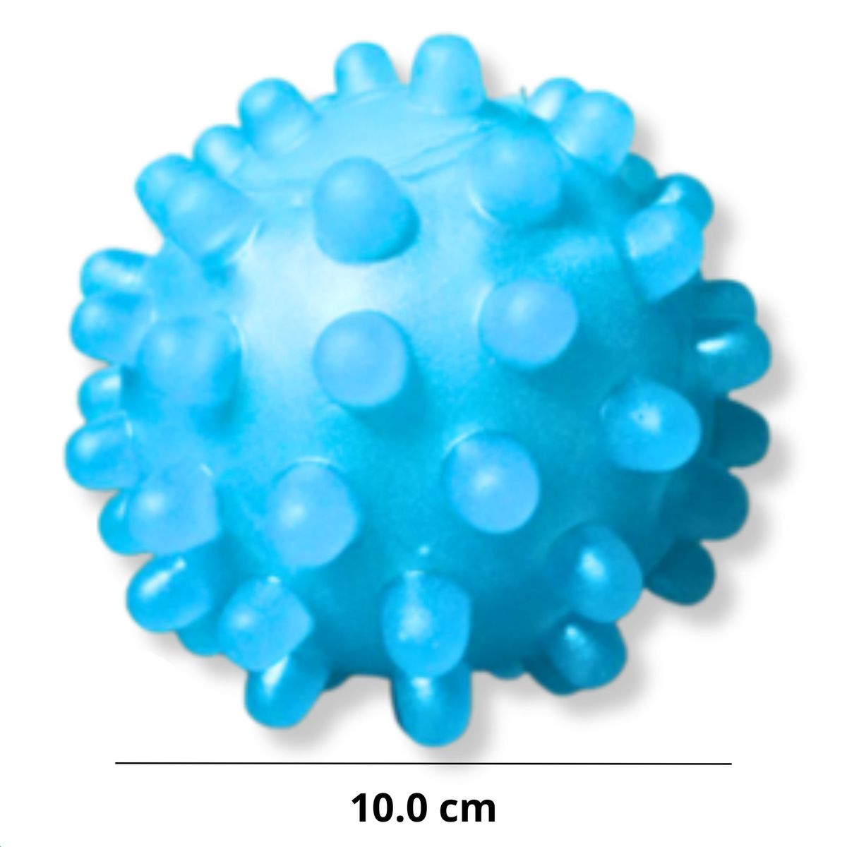 GENERICO - PELOTA CON PUAS PARA MASCOTA CELESTE