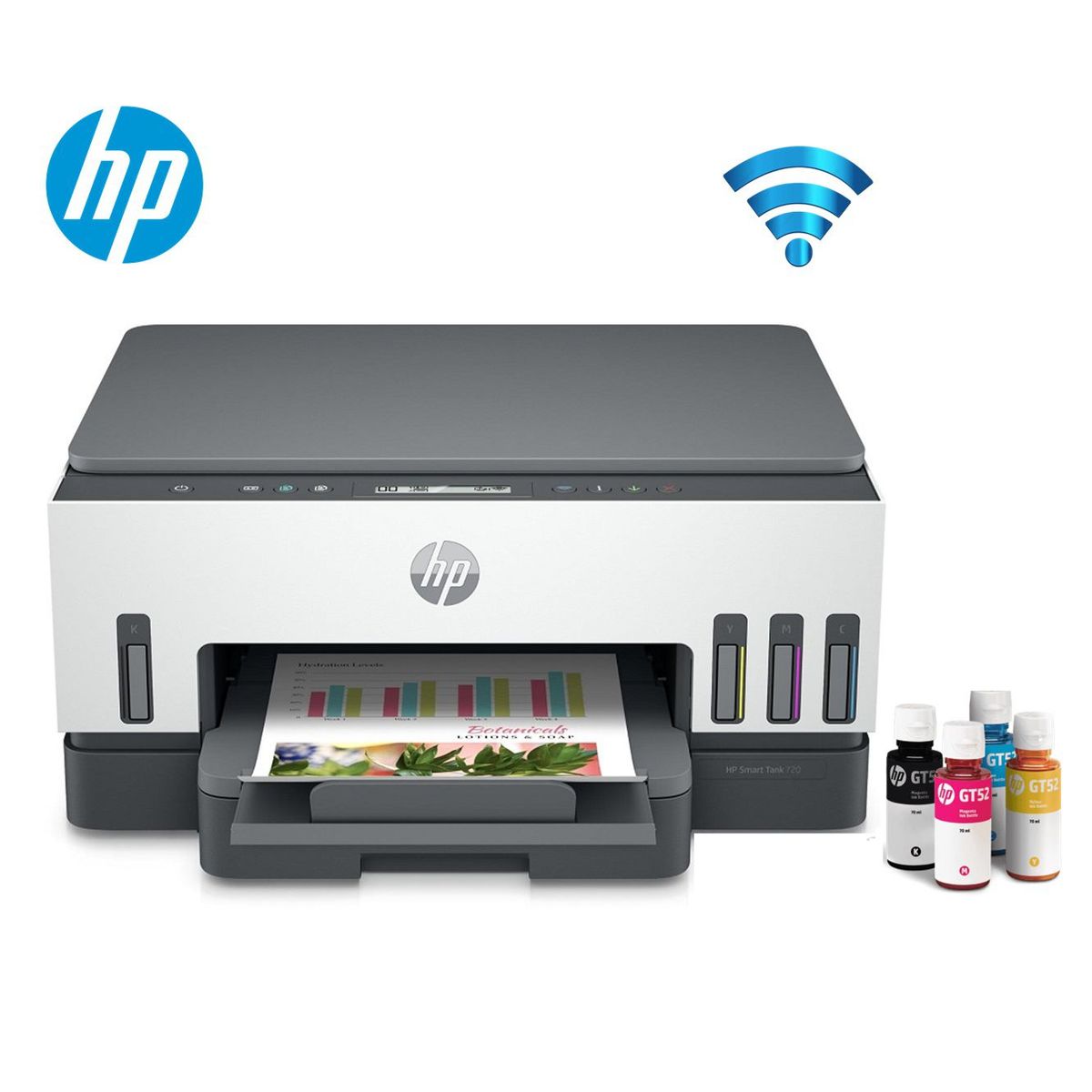 HP - IMPRESORA HP SMART TANK 720 MULTIFUNCIONAL WIFI DUPLEX 6UU46A