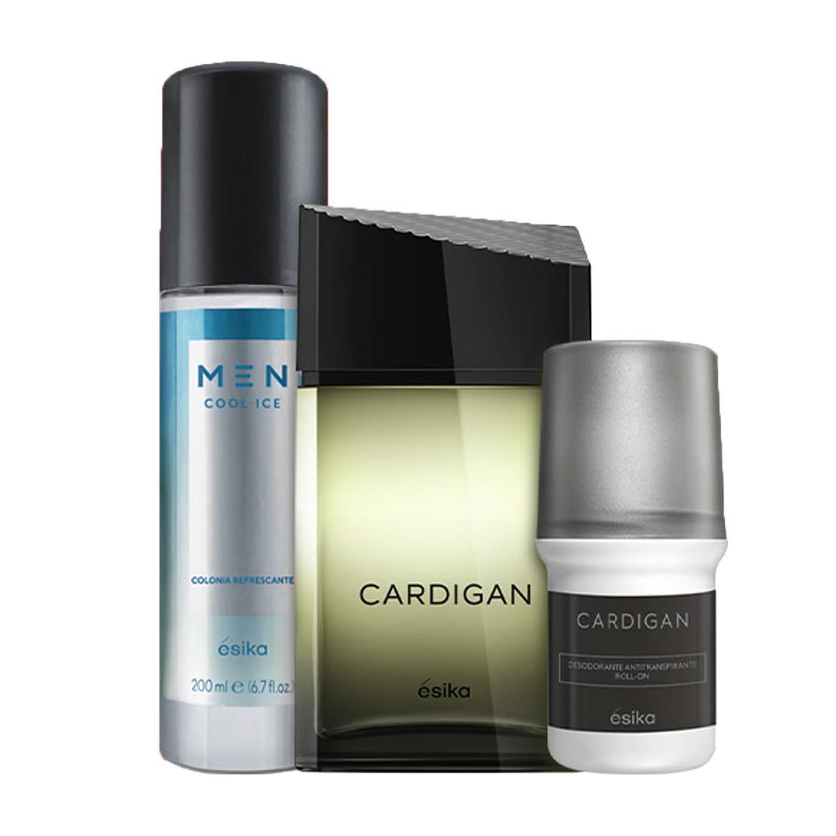 ESIKA - Cardigan Fragancia de Hombre con Deo y Refresh