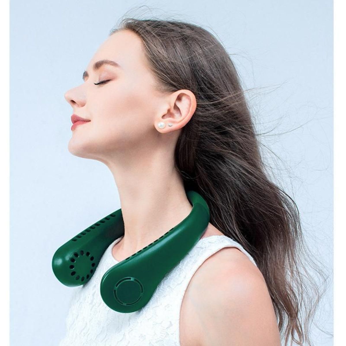 GENERICO - Ventilador Portátil para el Cuello verde