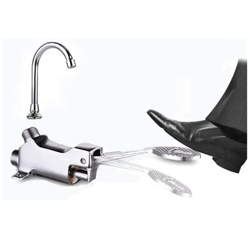 HYDRO - Valvula pedal con Griferia para lavatorio baño y más