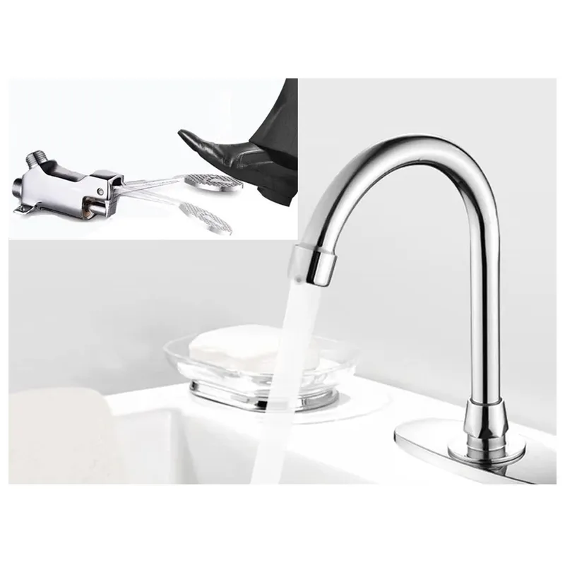 Valvula pedal con Griferia para lavatorio baño y más HYDRO