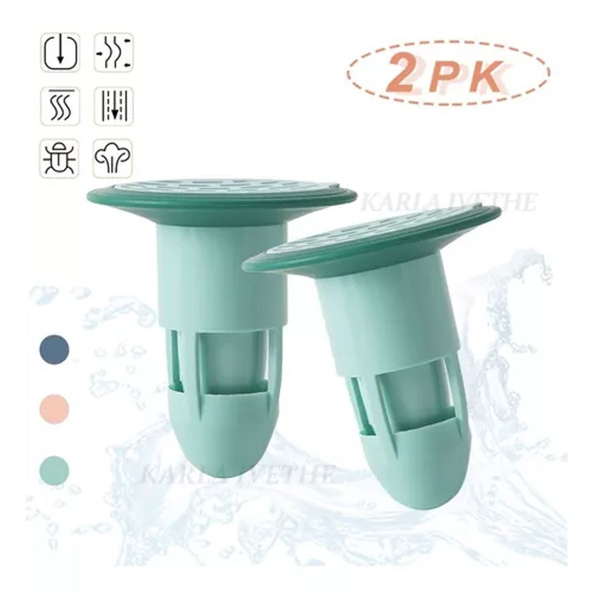 DENISASAA - Válvula Antiolores No Retorno Anti Bichos Para Coladera 2pcs-Verde