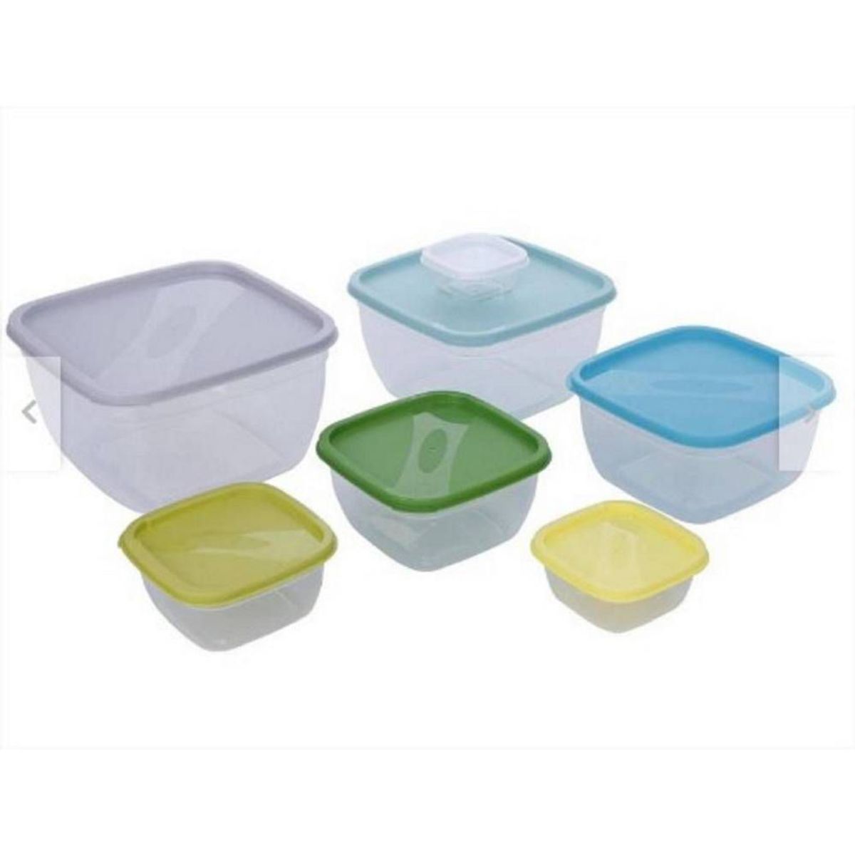 GENERICO - Set 7 Piezas taper Contenedor de Plástico