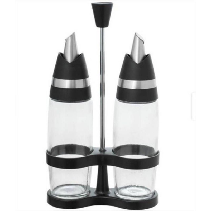GENERICO - SET DE FRASCO ORGANIZADOR DISPENSADOR DE ACEITE Y VINAGRE