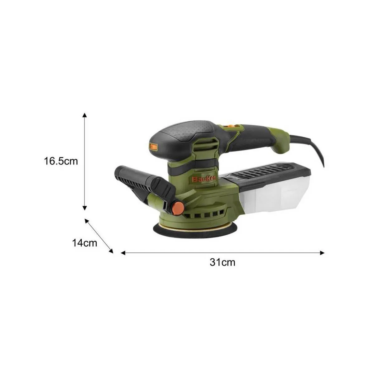 GENERICO - Lijadora Eléctrica ORBITAL125mm 350W Bauker