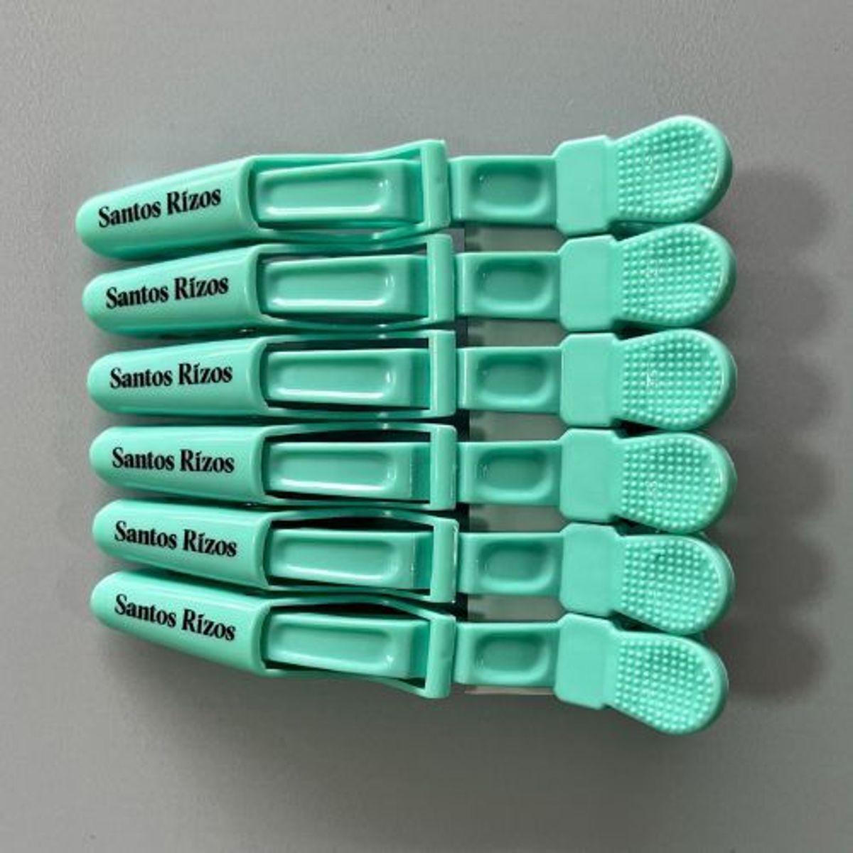 SANTOS RIZOS - Pinzas o Ganchos para el cabello - estilo cocodrilo Pack de 6u