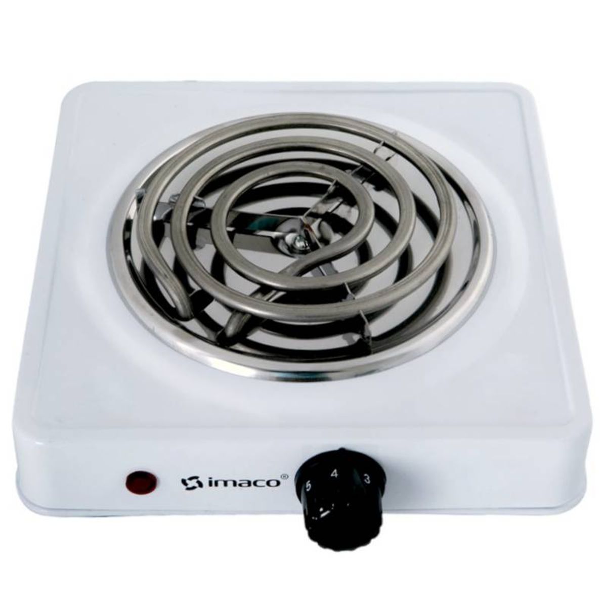 IMACO - Cocina Eléctrica 1 Hornilla Imaco HP-1000 Blanco