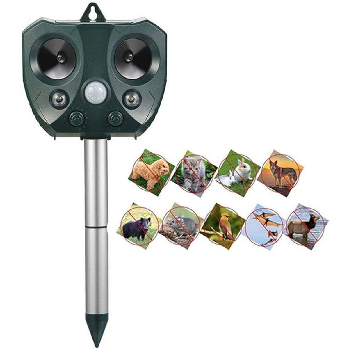 GENERICO - Ahuyentador Ultrasónico Para Animales