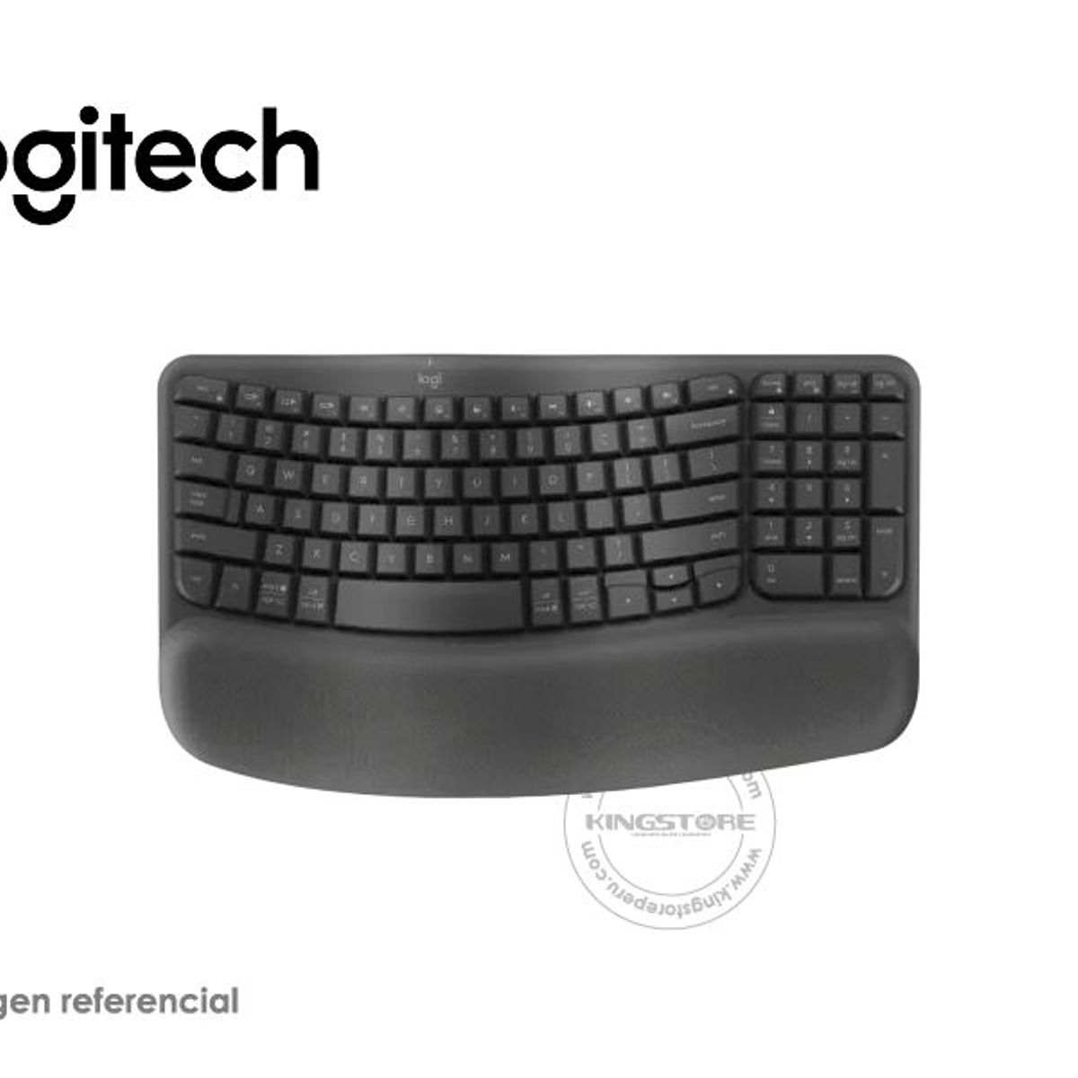LOGITECH - Teclado Logitech Ergo Wave Wireless Bolt BT  Grafito 920-012278