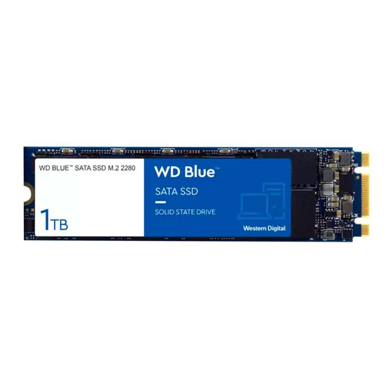 WESTERN DIGITAL - DISCO SOLIDO INTERNO WESTERN DIGITAL BLUE 1TB M.2 P/N: WDS100T2B0B