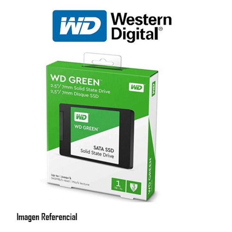 WESTERN DIGITAL - DISCO SOLIDO INTERNO WESTERN DIGITAL GREEN 1TB SATA P/N: WDS100T3G0A