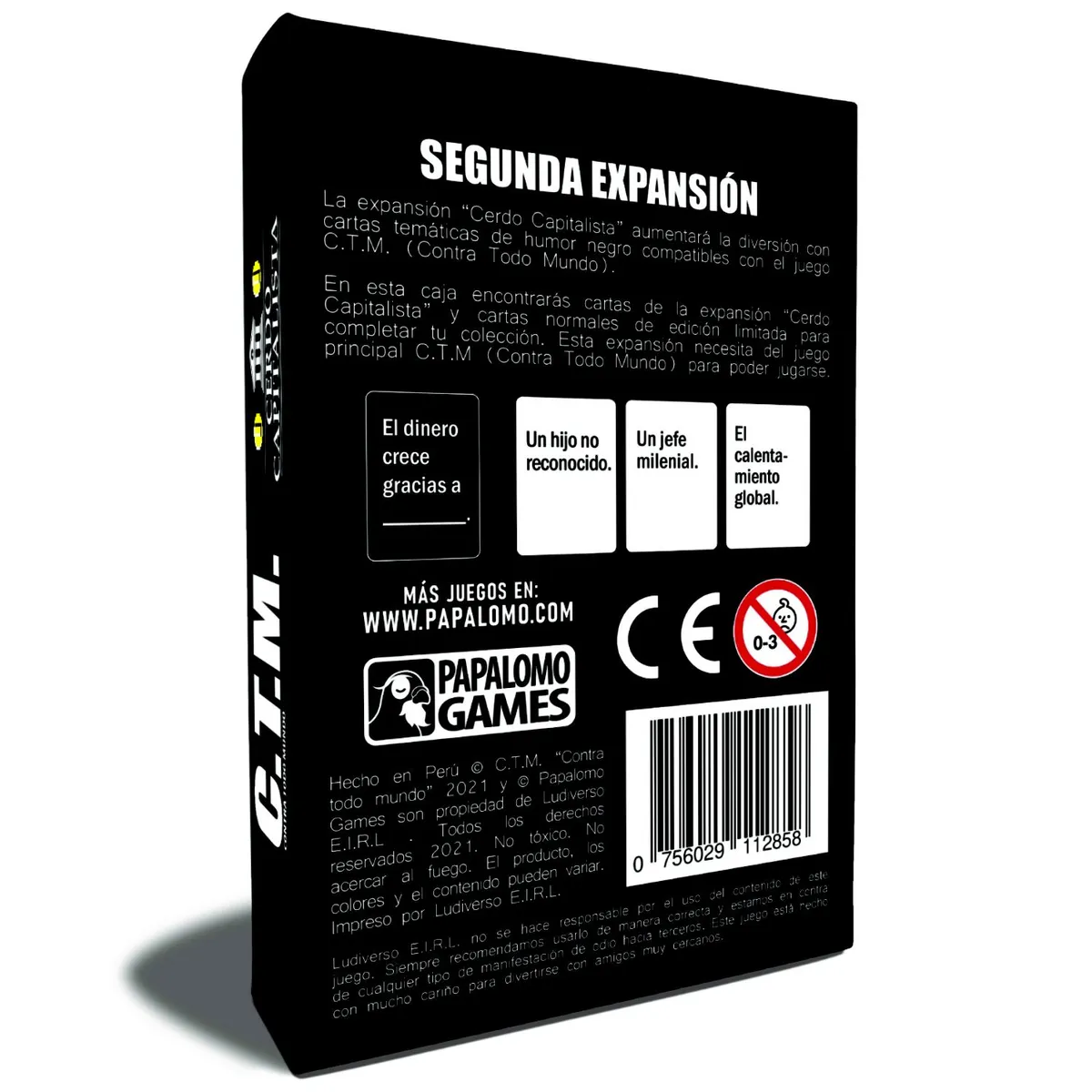 PAPALOMO GAMES - Contra todo mundo ctm 2 Cerdo Capitalista - edición limitada