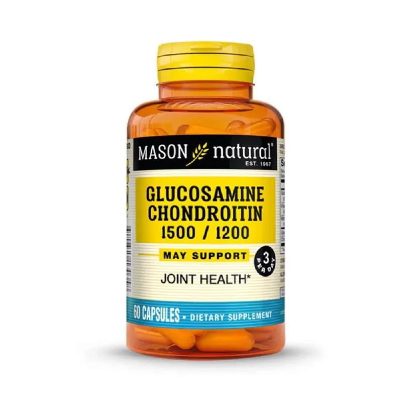 MASON NATURAL - Glucosamina Condroitina 1500-1200 con Doble Intensidad - Mason Natural