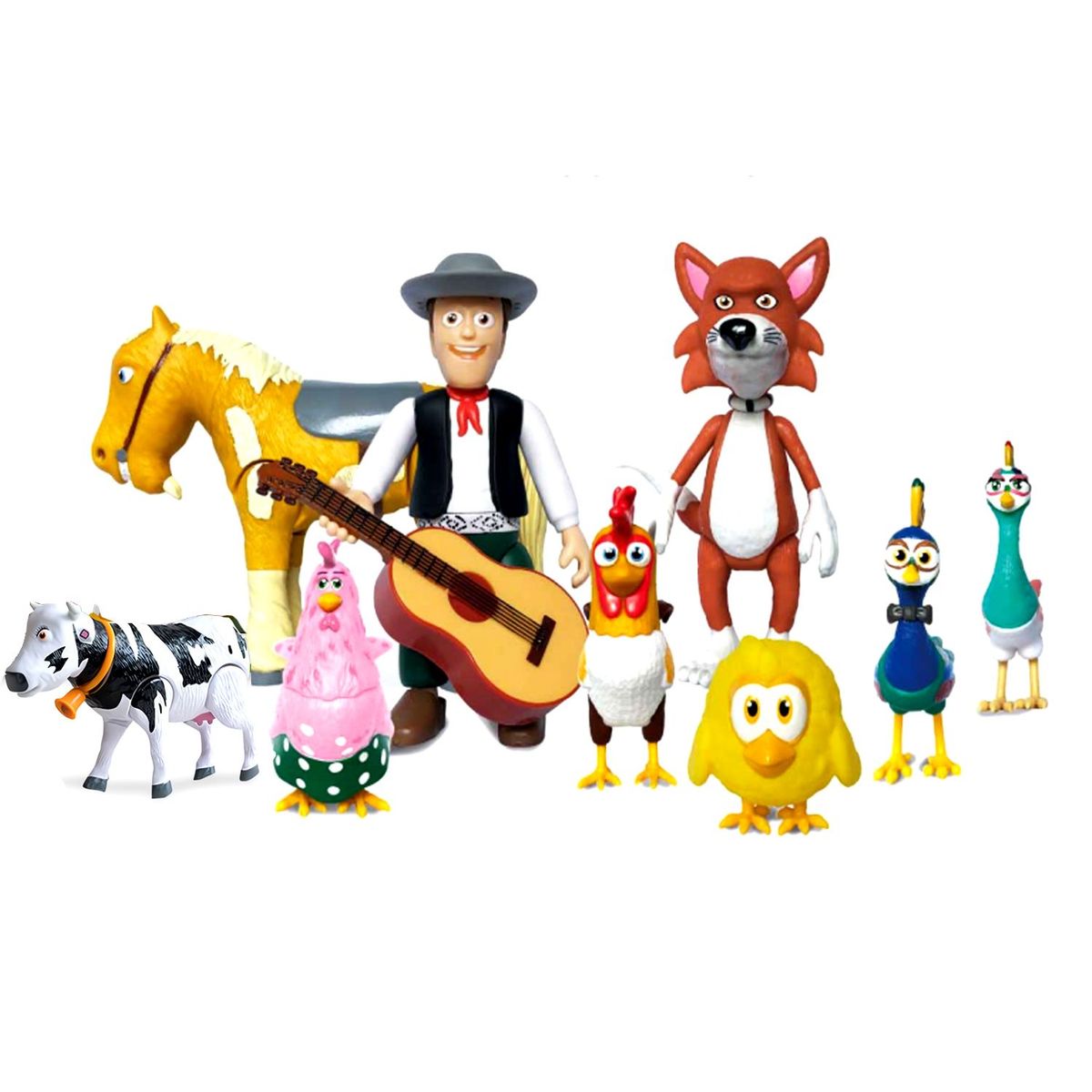 LA GRANJA DE ZENON - Set de Figuras Articulables La Granja de Zenón 10 Piezas