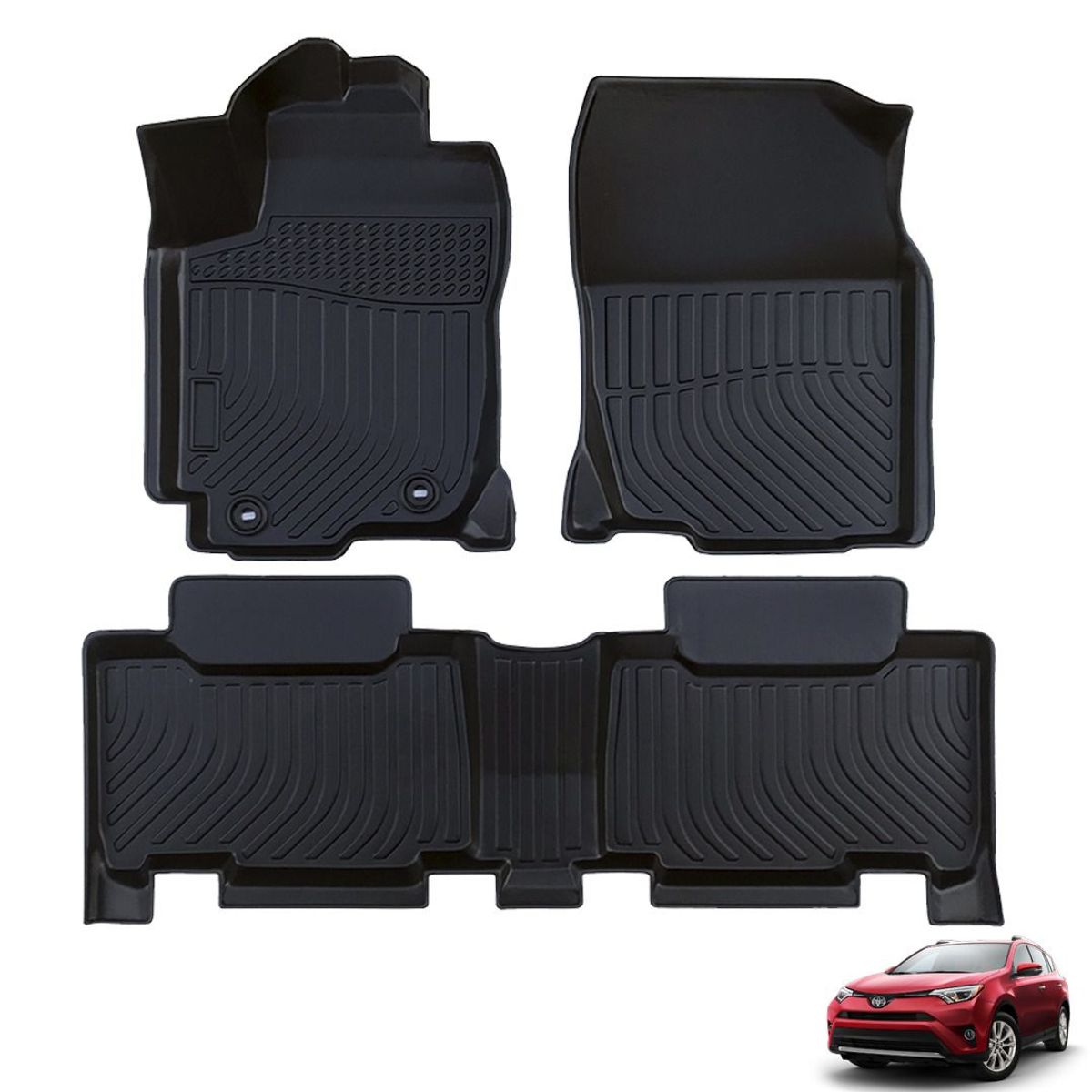 GENERICO - PROTECTOR CUBRE PISO 5D TPE TOYOTA RAV4 2013-2018