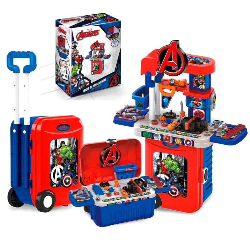 MARVEL - Set de Herramientas y Maleta 3 en 1 Avengers