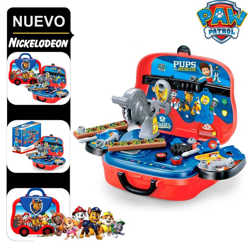 NICKELODEON - Juguete Set de herramientas y Lonchera 2 en 1 PAW PATROL