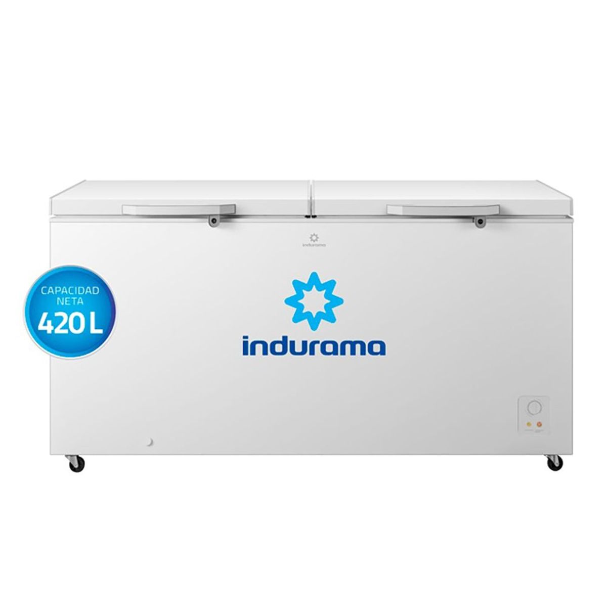 INDURAMA - Congeladora Indurama Defrost 420L CI-420BL Blanco