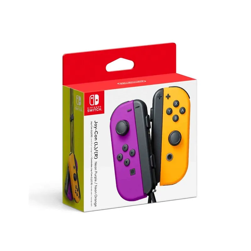 NINTENDO - Controles Joy-Con Neon Nintendo Switch Morado Naranja