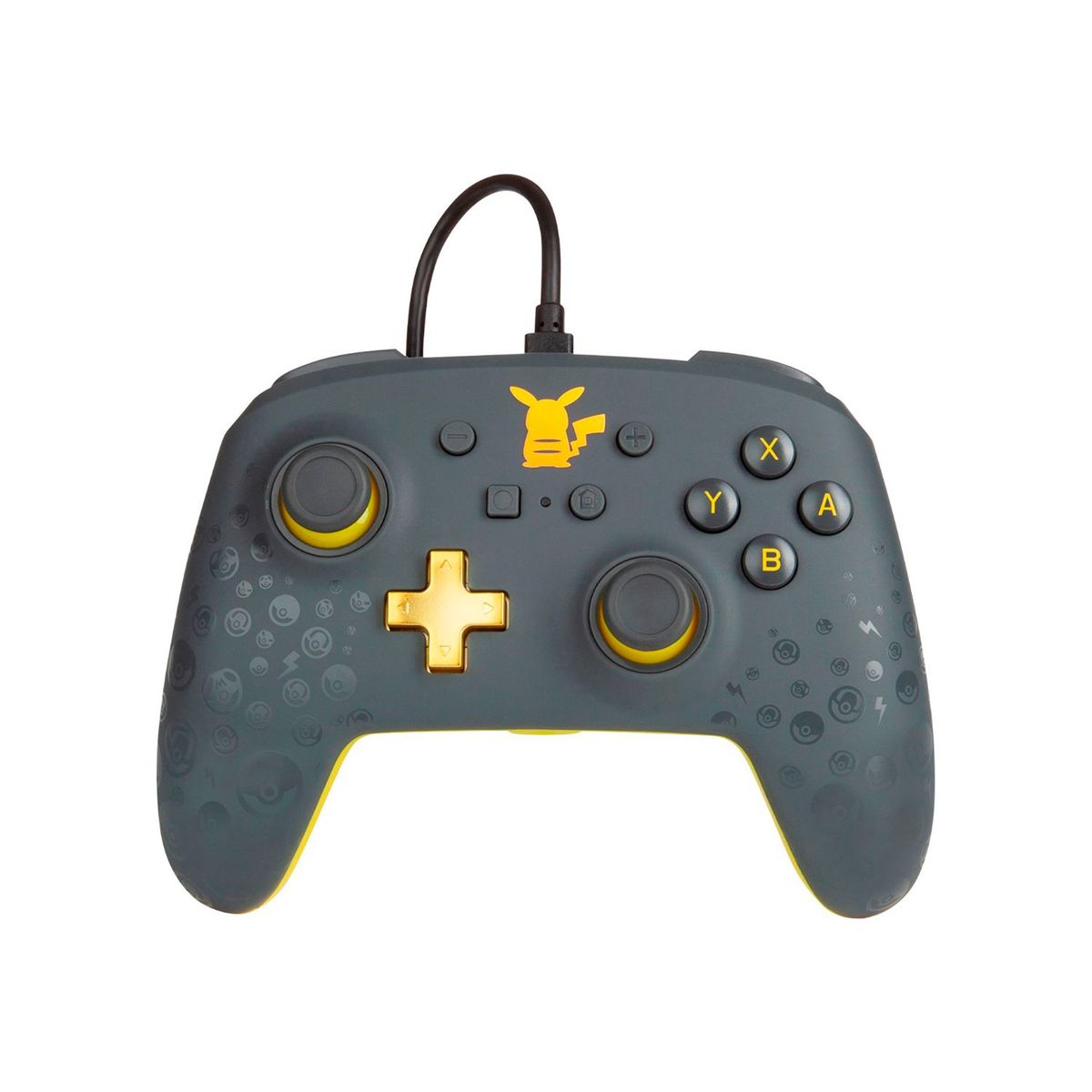 POWER A - Mando Pro PowerA Con Cable Nintendo Switch Pikachu Grey