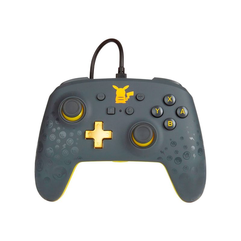 POWER A - Mando Pro PowerA Con Cable Nintendo Switch Pikachu Grey