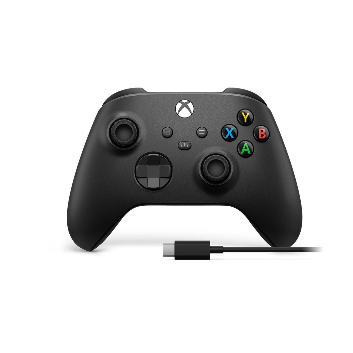 MICROSOFT - Mando inalámbrico Xbox One + Cable Usb para Windows 10 Negro Carbon