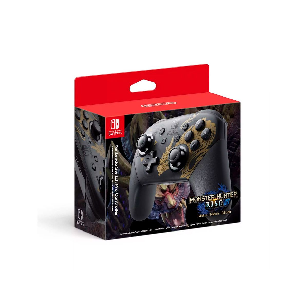 NINTENDO - Mando Pro Controller Nintendo Switch Monster Hunter Rise