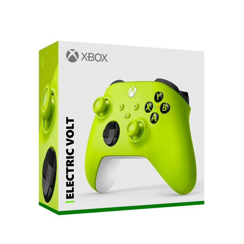 MICROSOFT - Mando Xbox Wireless Verde Electric Volt Xbox Serie X One One S