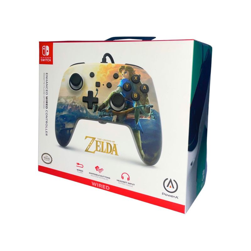 POWER A - PowerA Enhanced Wired Controller Hyrule Hero Nintendo Switch