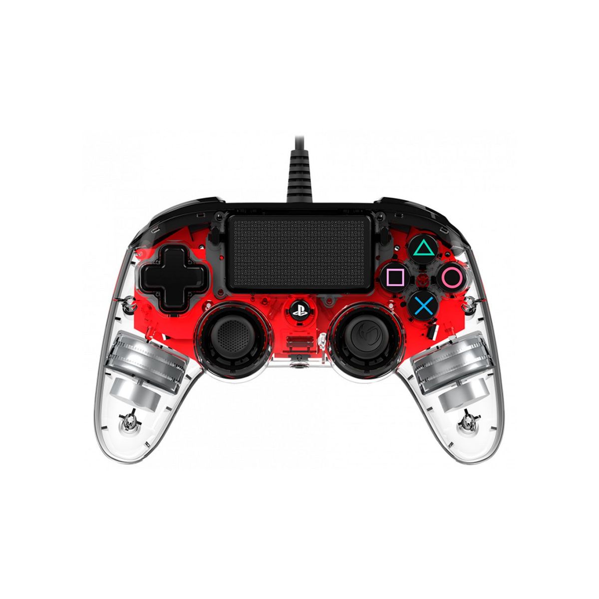 NACON - Mando PS4 Nacon Controller Wired Illuminated Compact Red