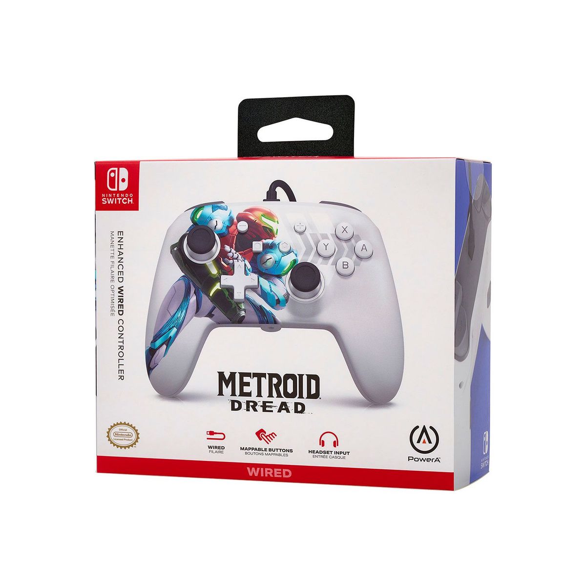 POWER A - Mando Enhanced Wired Controller Powera Metroid Dread Nintendo Switch