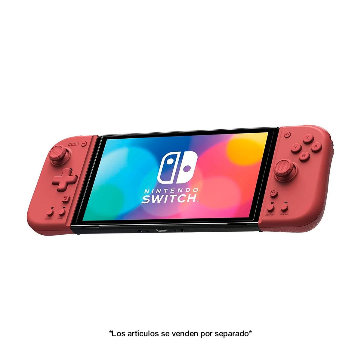 HORI - Mando Hori Split Pad Compact para Nintendo Switch Apricot Red