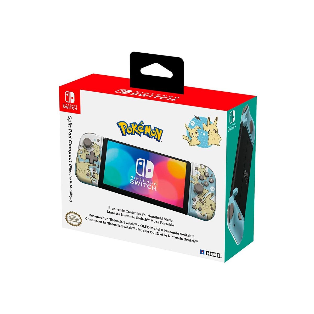 HORI - Mando Hori Split Pad Compact para Nintendo Switch Pikachu & Mimikyu