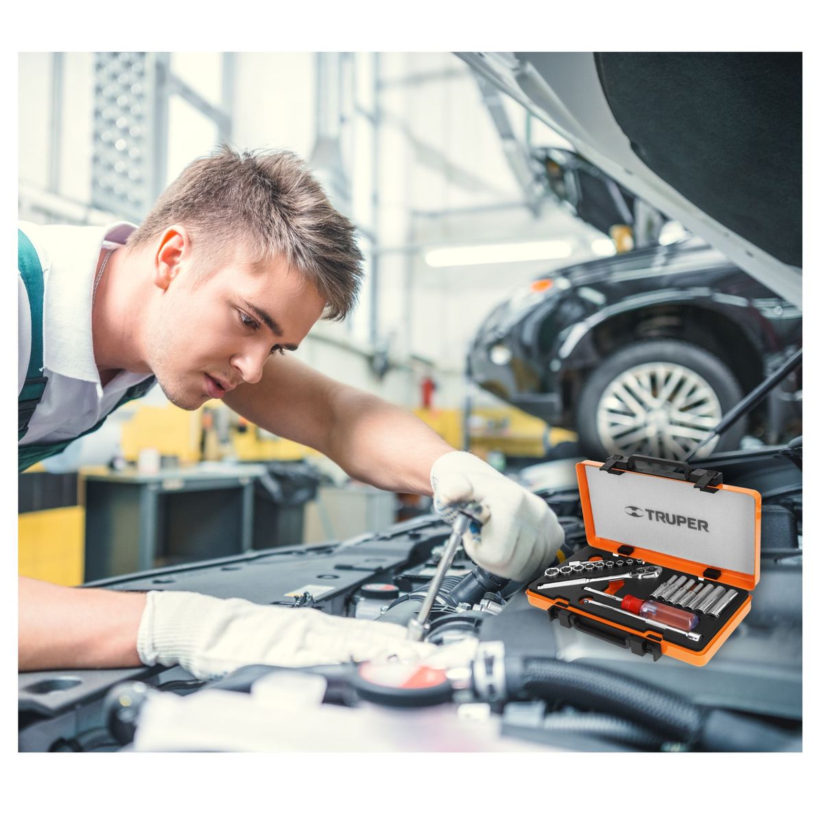 TRUPER - Set de Herramientas Mecánicas 20 Piezas 1/4" milimetrico Truper