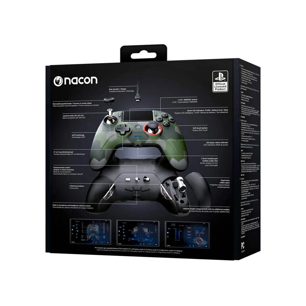 NACON - Nacon Pro Controller Revolution Unlimited Verde Camuflado PS4