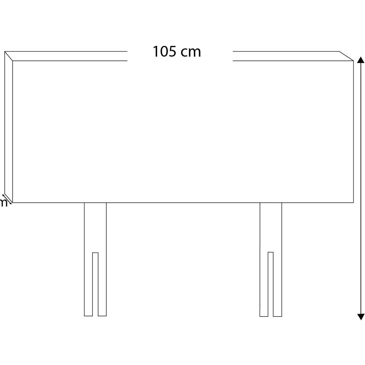 BARAKA HOME - Cabecera Opole Patas Desmontables 1.5 plz - Púrpura