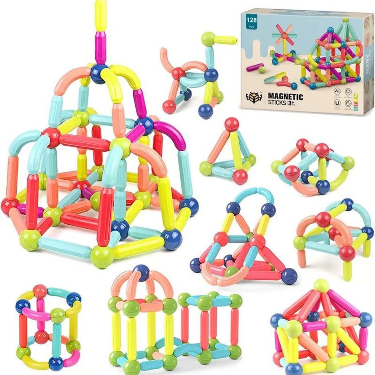 GENERICO - JUGUETE DIDACTICO DE 128 PIEZAS